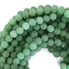 Natural Matte Green Aventurine Round Beads 15