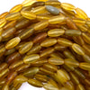 12mm light brown agate rice beads 15.5