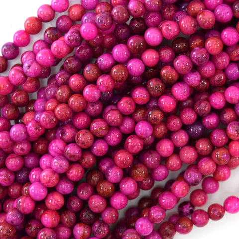 Natural Peach Cherry Blossom Sukura Agate Round Beads 15" 6mm 8mm 10mm 12mm