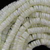 White Mother Of Pearl MOP Heishi Disc Beads Gemstone 15.5