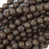 Natural Brown Coffee Jasper Round Beads Gemstone 15