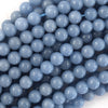 AA Natural Blue Angelite Round Beads Gemstone 15