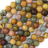 Natural Ocean Jasper Round Beads Gemstone 15