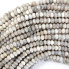 Natural Faceted Cream Crazy Lace Agate Rondelle Button 15