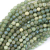 Mystic Titanium Faceted Green Aventurine Round Beads 15