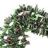 12mm - 24mm natural ruby zoisite stick tooth beads 15