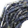 13mm blue sodalite side tube beads 16