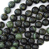 Natural Green Kambaba Jasper Round Beads 15