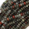 6mm African blood agate rondelle beads 15