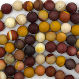 Natural Matte Mookaite Round Beads 15