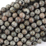 AA Natural Yooperlite UV Reactive Glowing Round Beads 15.5
