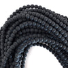Matte Black Onyx Round Beads Gemstone 15