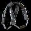 20mm grey labradorite larvikite pillow rectangle beads 16