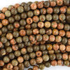 Natural African Map Jasper Round Beads Gemstone 15