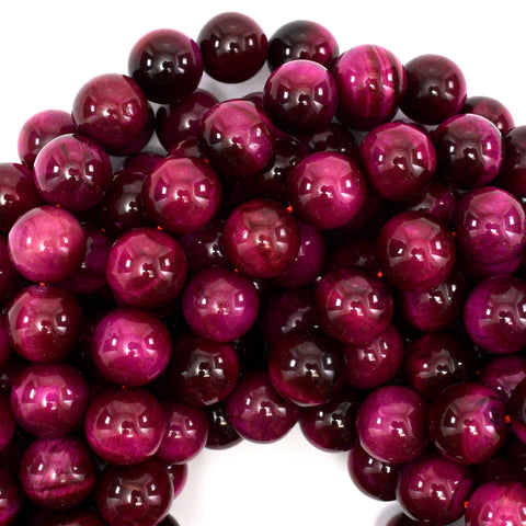 AA Galaxy Blue Pink Purple Tiger Eye Round Beads 15.5" Strand 4mm 6mm 8mm 10mm