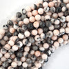 Natural Pink Zebra Jasper Round Beads Gemstone 15