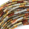 13mm natural crazy lace agate tube beads 15.5
