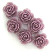 15mm synthetic coral carved rose flower beads 15