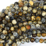 Natural Dendritic Moss Opal Round Beads 15.5