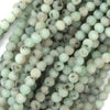 Natural Matte Blue Kiwi Jasper Round Beads 15