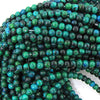 Blue Green Colored Azurite Round Beads 15.5
