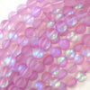 Matte Light Purple Mystic Aura Quartz Round Beads 15