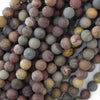 Natural Matte Chohua Jasper Round Beads Gemstone 15