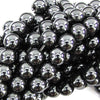 Natural Magnetic Hematite Round Beads 15