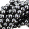 Natural Magnetic Hematite Round Beads Gemstone 15.5