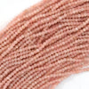 Natural Faceted Pink Opal Round Beads 15.5