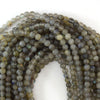 Natural Gray Labradorite Round Beads 15
