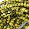 Faceted Yellow Turquoise Round Beads Gemstone 15