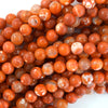 Orange Fire Agate Round Beads Gemstone 15