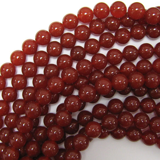 AA Red Carnelian Round Beads Gemstone 15" Strand 4mm 6mm 8mm 10mm 12mm