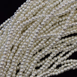 Bright Silver Hematite Round Beads 15.5
