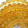 Yellow Citrine Round Beads Gemstone 15