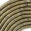 Pyrite Colored Hematite Heishi Disc Beads Gemstone 15.5