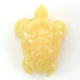 4 pieces 33mm synthetic cream coral carved turtle pendant beads