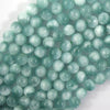 AA Natural Green Moonstone Round Beads 15.5