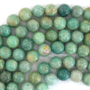 Natural Russian Green Amazonite Round Beads Gemstone 15