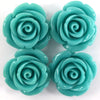 24mm synthetic coral carved rose flower beads 15