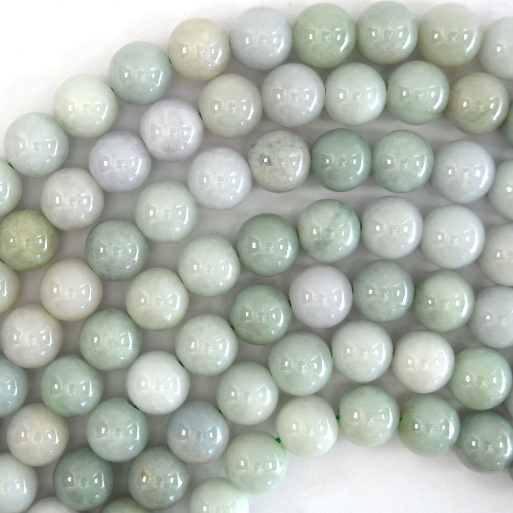 Natural Burma jadeite Jade Round Beads 15.5"Burmese 3mm 4mm 6mm 8mm 10mm 12mm S2