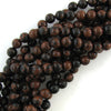 Natural Brown Mahogany Obsidian Round Beads 15