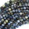 Natural Blue Green Kyanite Round Beads Gemstone 15