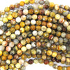 Natural Faceted Crazy Lace Agate Round Beads 14.5