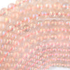 Mystic Titanium Pink Rose Quartz Round Beads Gemstone 15