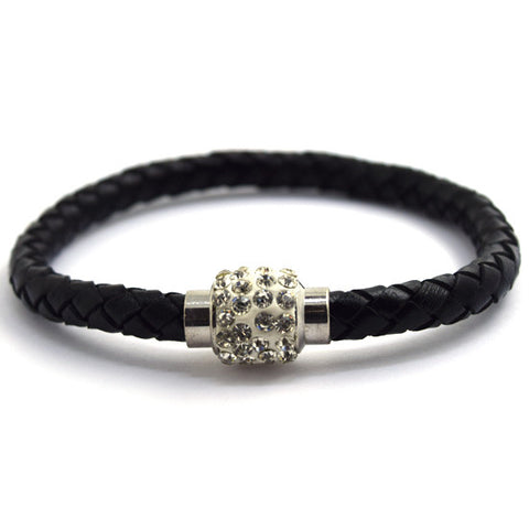 12mm black acrylic ball marcrame adjustable bracelet