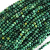 Natural Green African Jade Round Beads 15.5