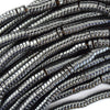 Natural Black Hematite Heishi Disc Beads Gemstone 15.5