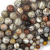 Natural Mexican Crazy Lace Agate Round Beads Gemstone 15